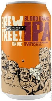 21st Amendment Brew Free! or Die Blood Orange IPA