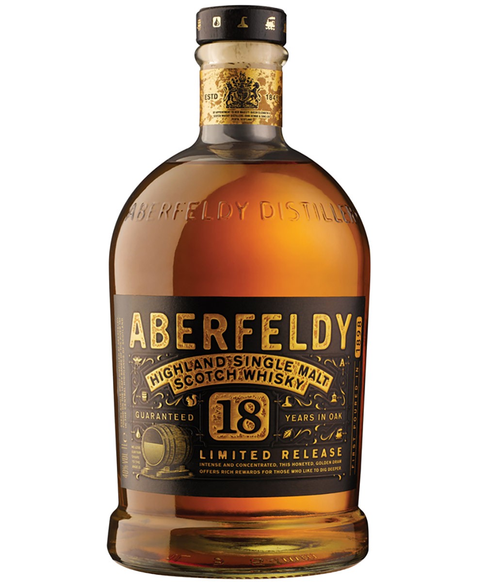 Aberfeldy 18 Year Single Malt Scotch Whiskey