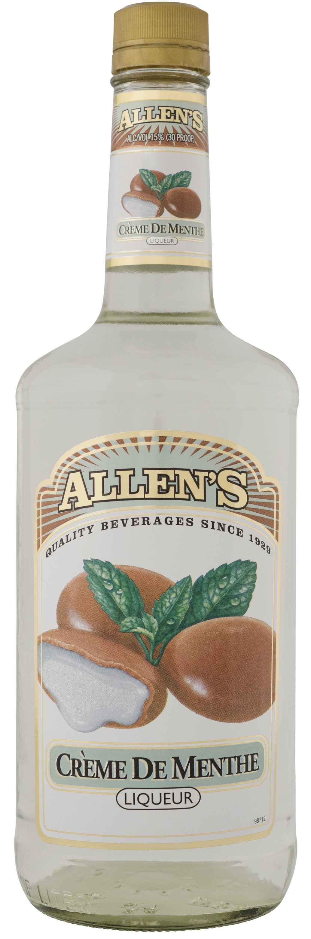 Allen's Creme de Menthe Green Liqueur