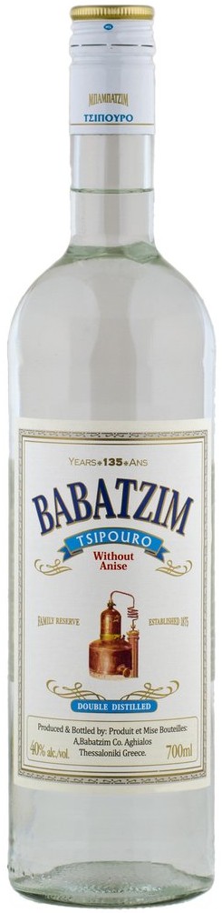 Babatzim Tsipouro Without Anise