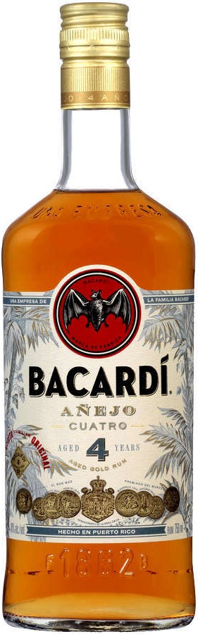 Bacardi Anejo Cuatro 4 Year