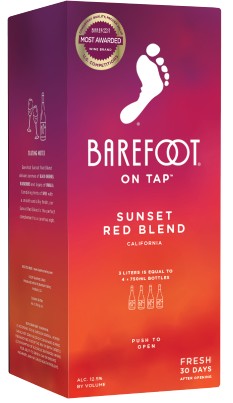 Barefoot On Tap Sunset Red Blend