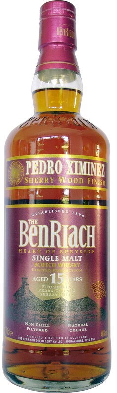 BenRiach 15 Year Pedro Ximenez Finish