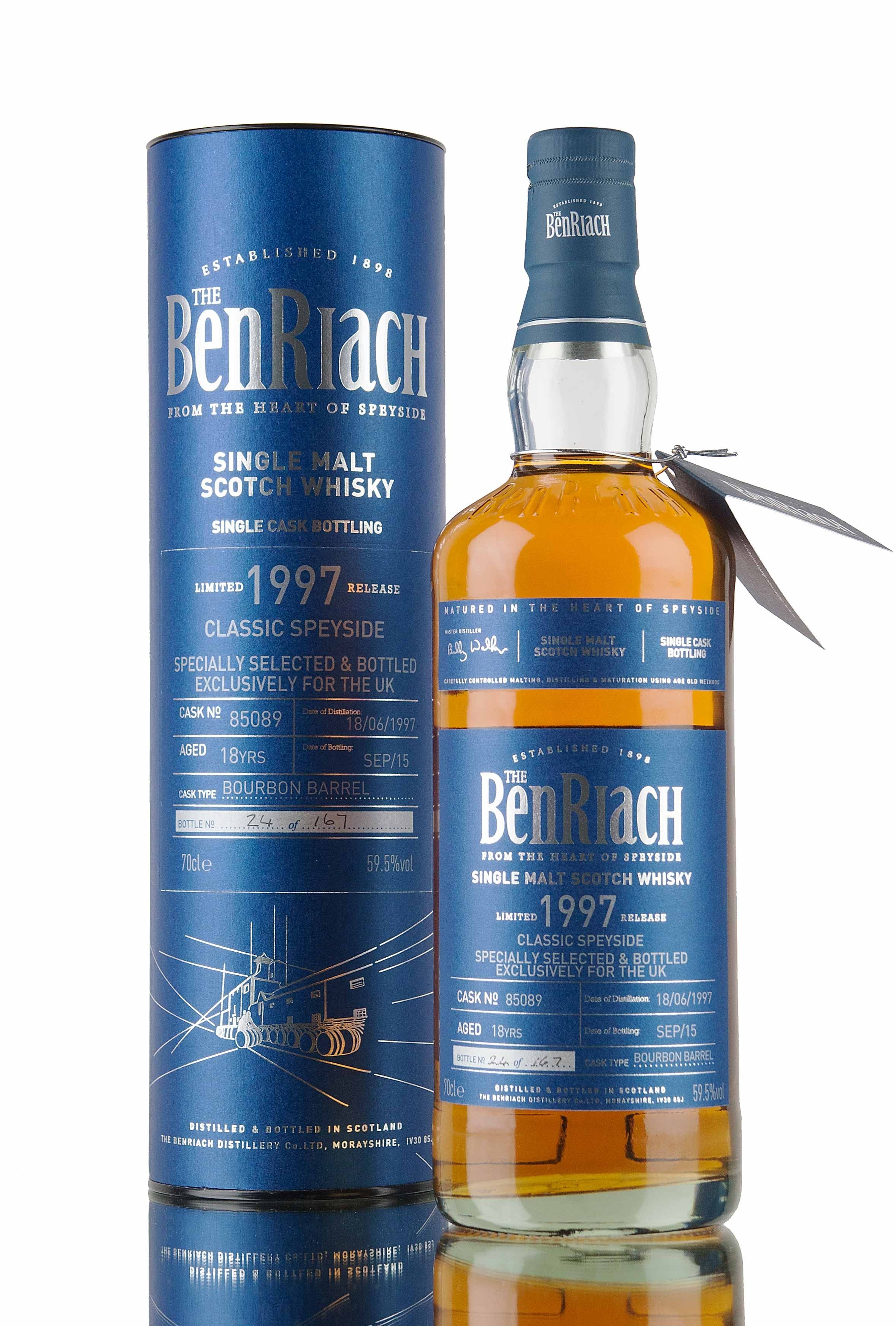 Benriach 1997 Single Cask Scotch Cask 85103