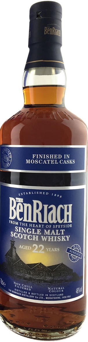 BenRiach 22 Year Moscatel Wood Finish Whisky