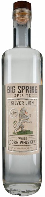 Big Spring Spirits Silver Lion White Corn Whiskey