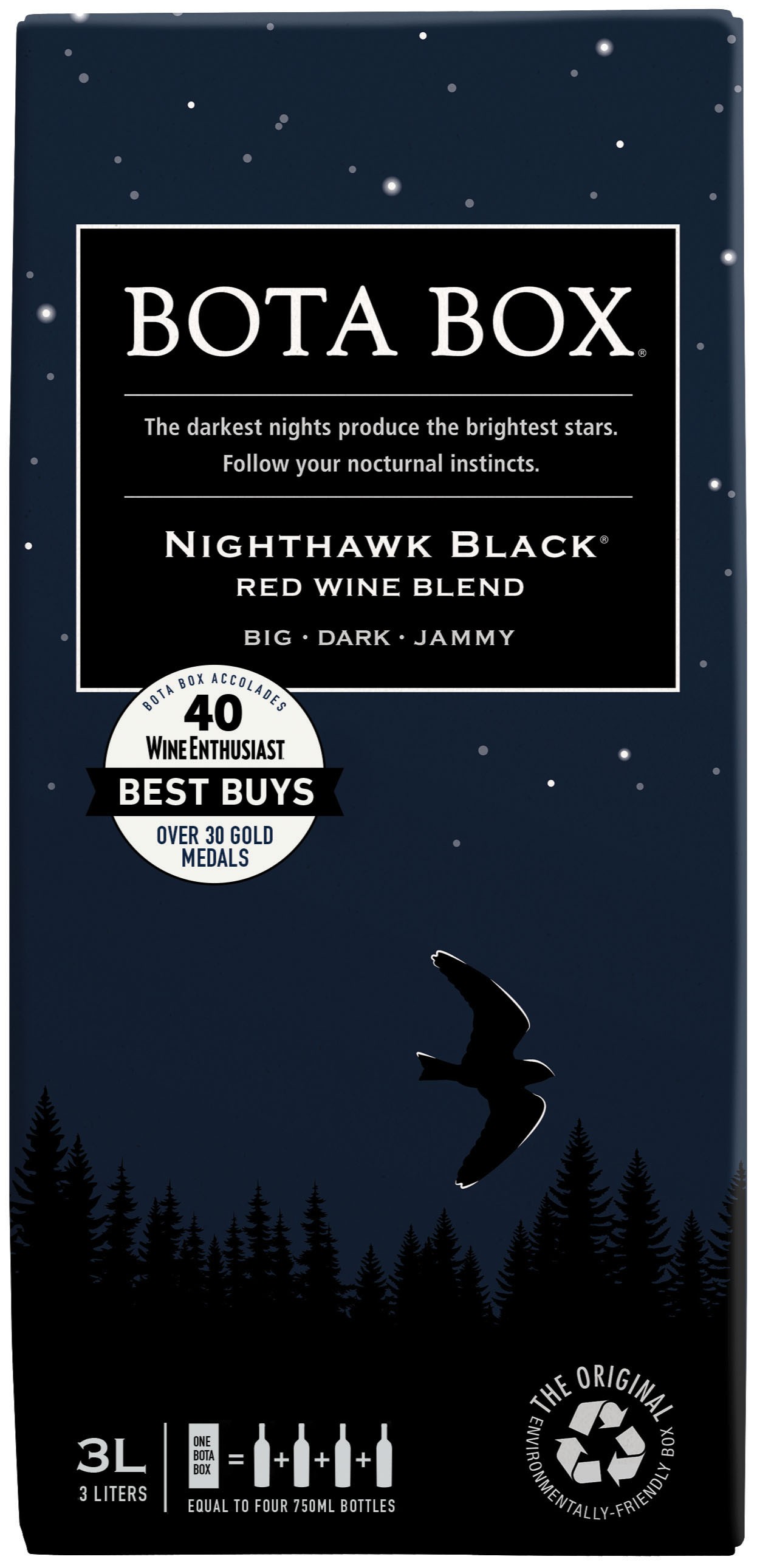 Bota Box Nighthawk Black Red Blend