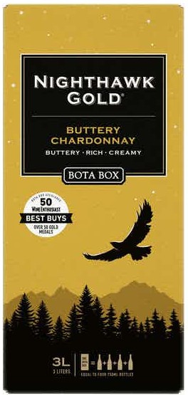 Bota Box Nighthawk Gold Buttery Chardonnay