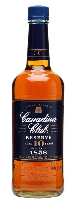Canadian Club Reserve 10 Year Old Whiskey