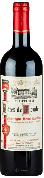 Chateau Cotes de Bonde Montagne Saint-Emilion 2013