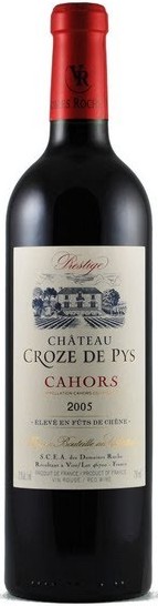 Chateau Croze de Pys Prestige Malbec Cahors 2012