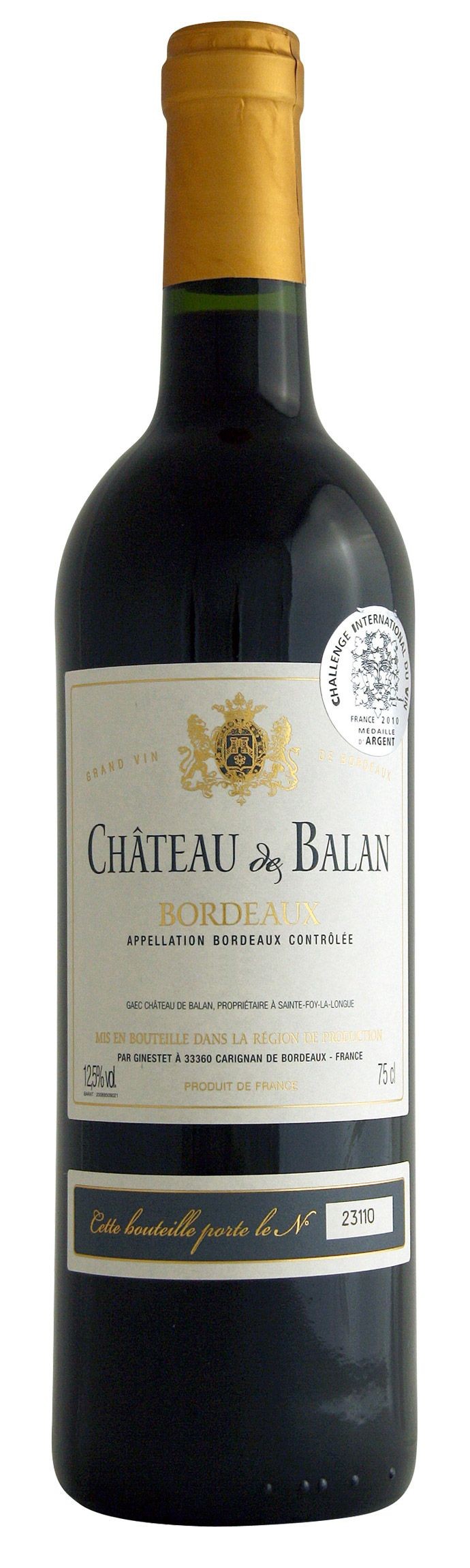 Chateau de Balan Bordeaux 2009