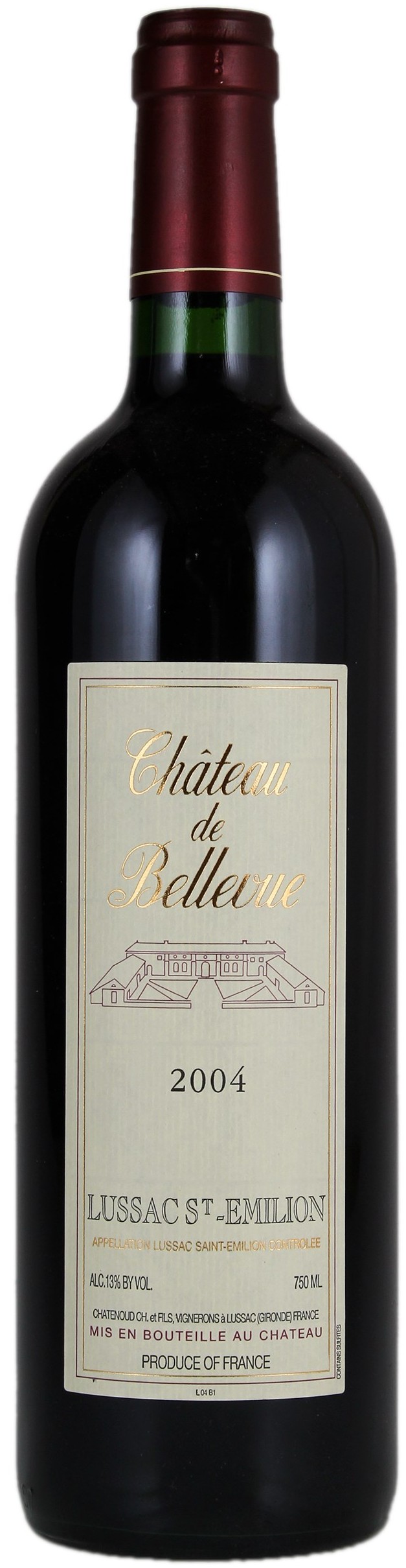 Chateau de Bellevue Lussac-Saint-Emilion 2004