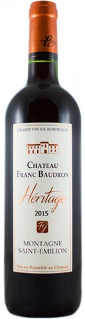 Chateau Franc-Baudron Heritage St Emilion 2015