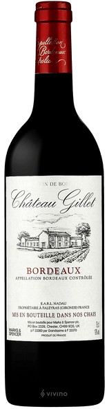 Chateau Gillet Cuvee Vieilles Vignes Bordeaux 2016