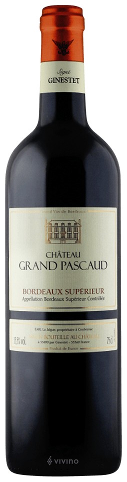 Chateau Grand Pascaud Bordeaux Superieur 2015