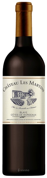 Chateau Les Martins Blaye Cotes de Bordeaux 2018