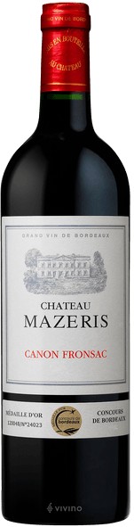Chateau Mazeris Canon-Fronsac 2013