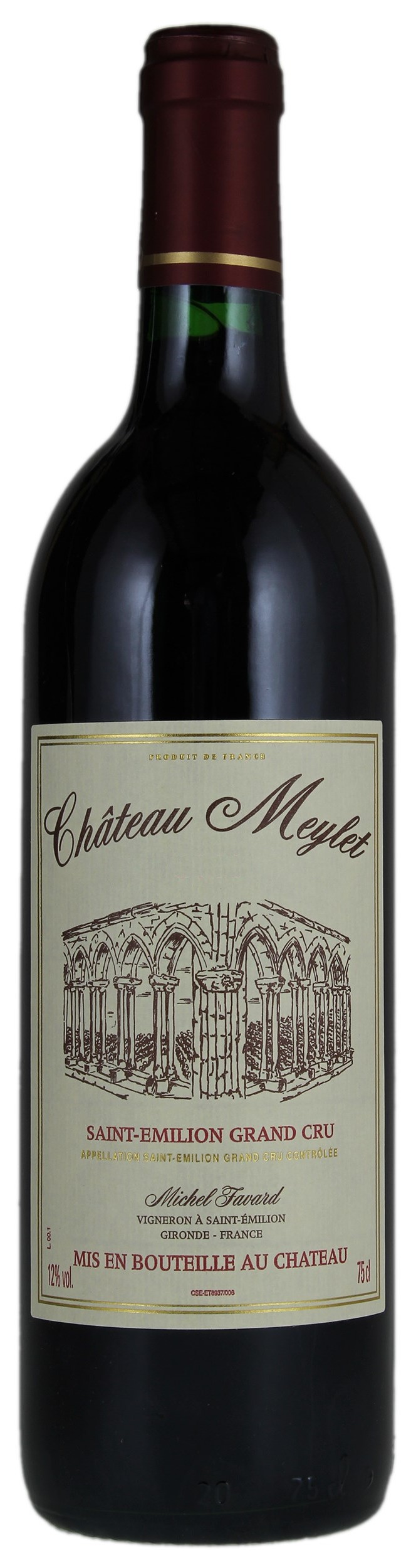 Chateau Meylet Saint-Emilion Grand Cru 2012