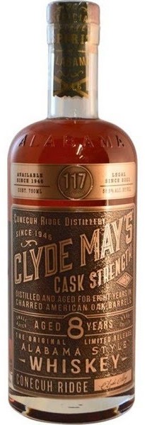 Clyde May's 8 Year Cask Strength Whiskey