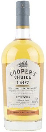 Cooper's Choice Benrinnes 19 Year Single Malt Scotch Whisky 1997