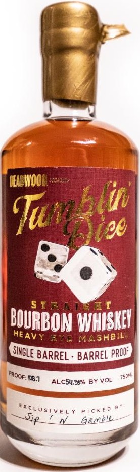 Deadwood Tumblin Dice 4 Year Barrel Proof