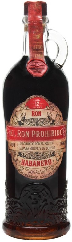 El Ron Prohibido 12 Year Habanero Rum