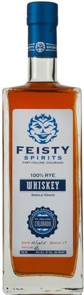 Feisty Spirits 100% Rye Whiskey
