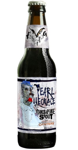 Flying Dog Pearl Necklace