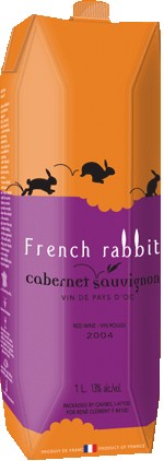 French Rabbit Cabernet Sauvignon Carton Pays D'Oc