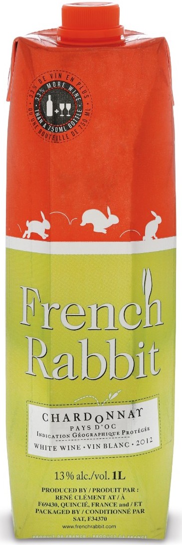 French Rabbit Chardonnay Carton Pays D'Oc