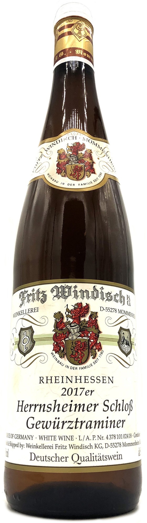 Fritz Windisch Herrnsheimer Schloss Gewurztraminer 2017