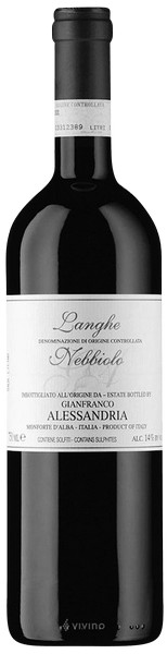 Gianfranco Alessandria Langhe Nebbiolo 2017