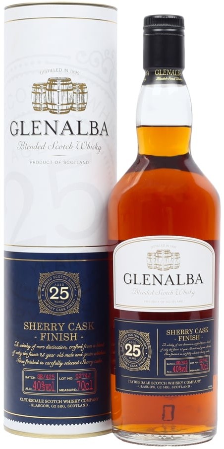 Glenalba 25 Year Sherry Cask Finish Scotch Whisky
