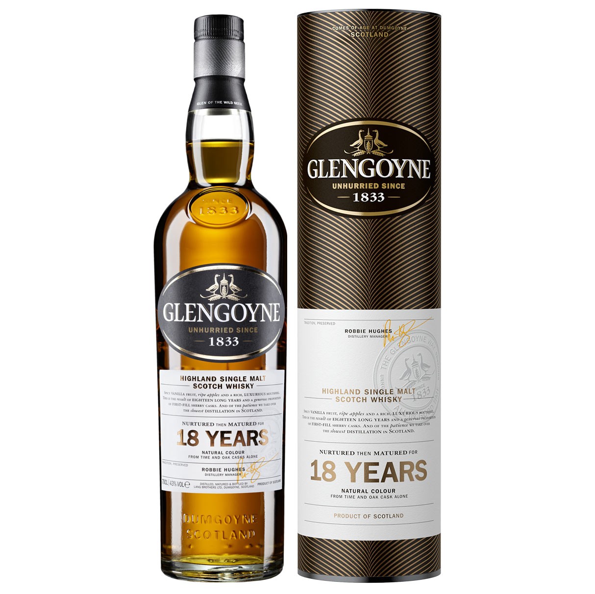 Glengoyne 18 Year Old Highland Single Malt Scotch