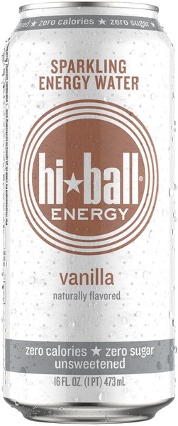 Hiball Vanilla Sparkling Energy Water