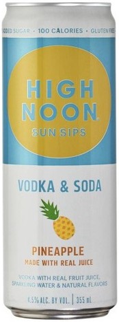 High Noon Sun Sips Pineapple Vodka & Soda