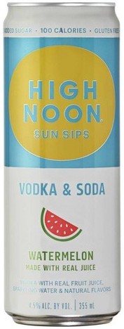 High Noon Sun Sips Watermelon Vodka & Soda