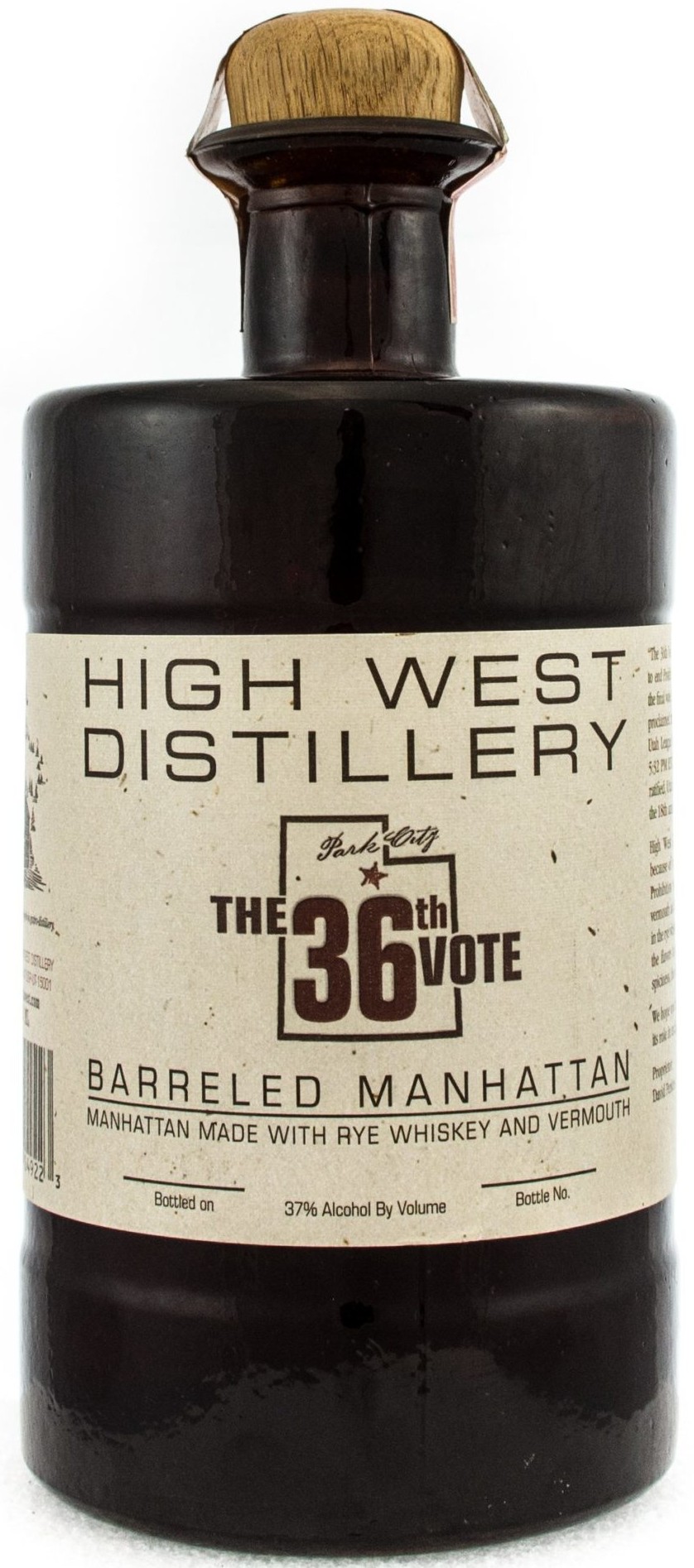 High West The 36th Vote Barreled Manhattan