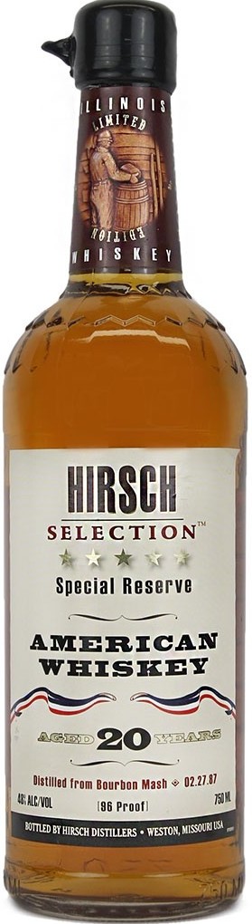 Hirsch Special Reserve American Whiskey 20 Year 750mL