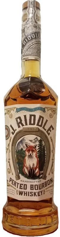 J. Riddle Peated Bourbon Whiskey