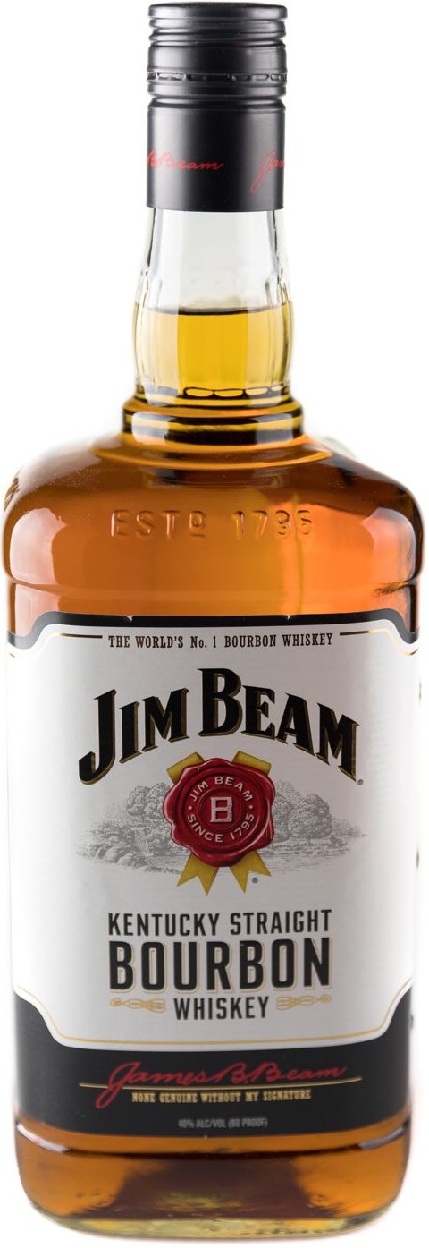 Jim Beam White w/ Two Rock Glasses