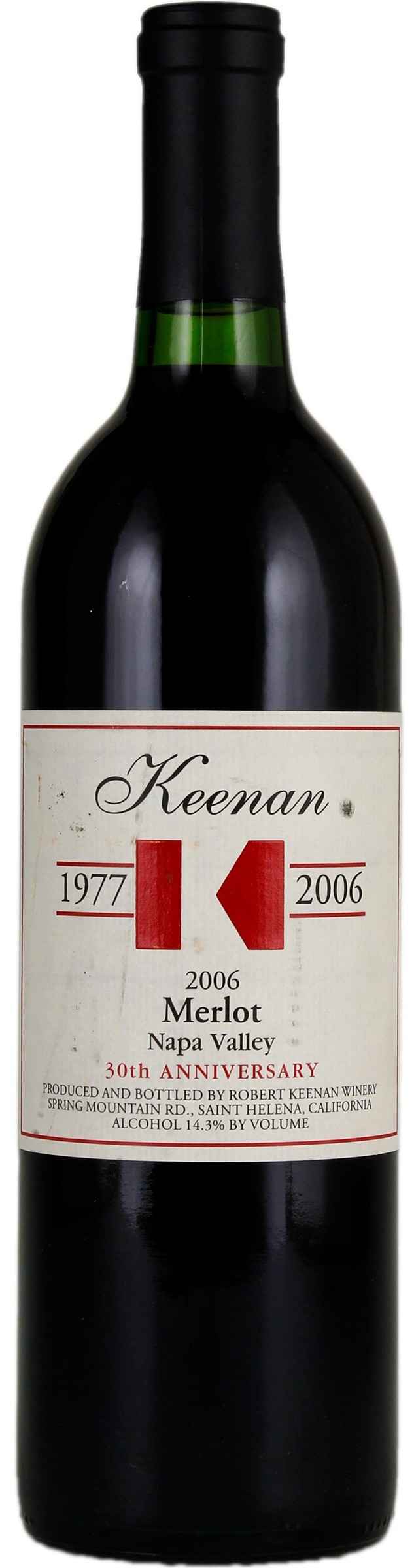 Keenan Napa Valley Merlot 30th Anniversary 2006