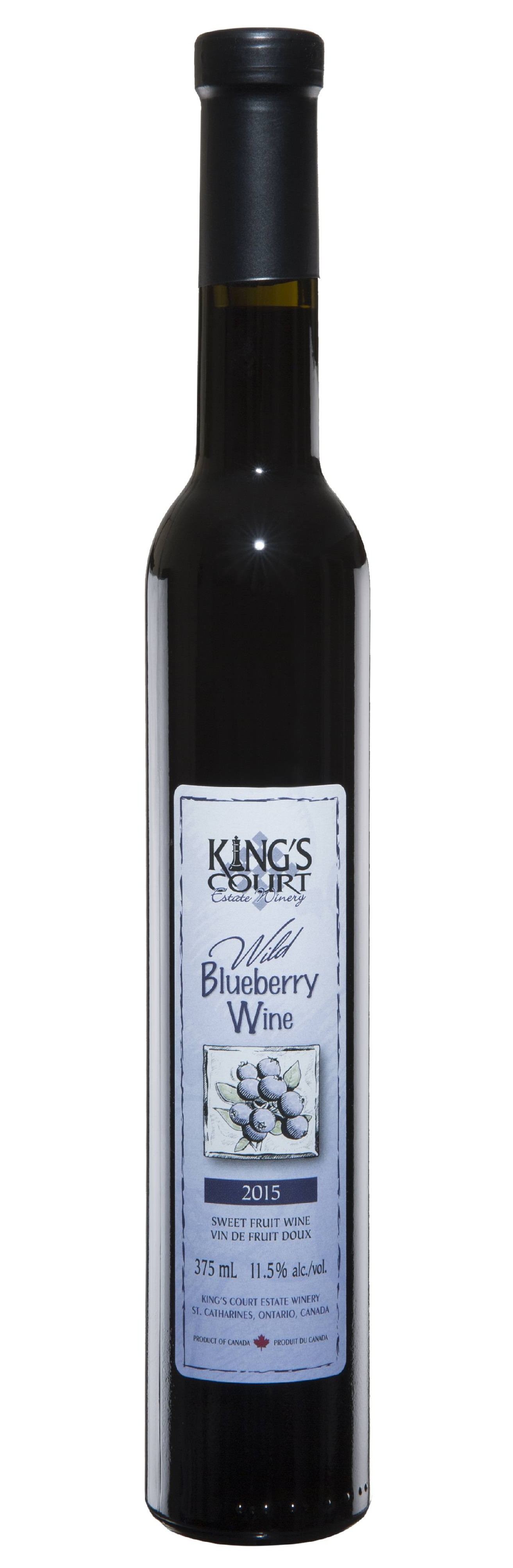 King's Court Wild Blueberry Sweet Fruit Wine 2015