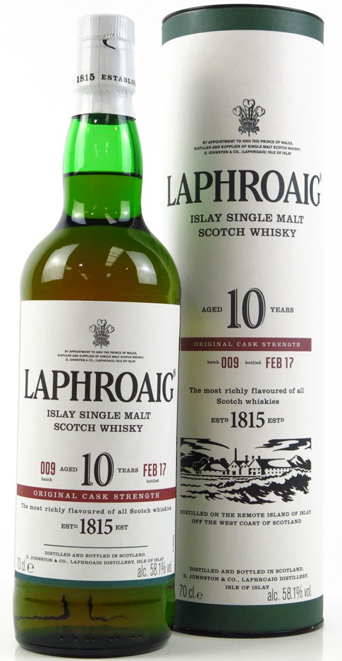 Laphroaig 10 Year Cask Strength Batch 009
