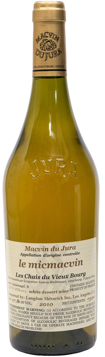 Les Chais du Vieux Bourg Le Micmacvin Macvin du Jura 2010