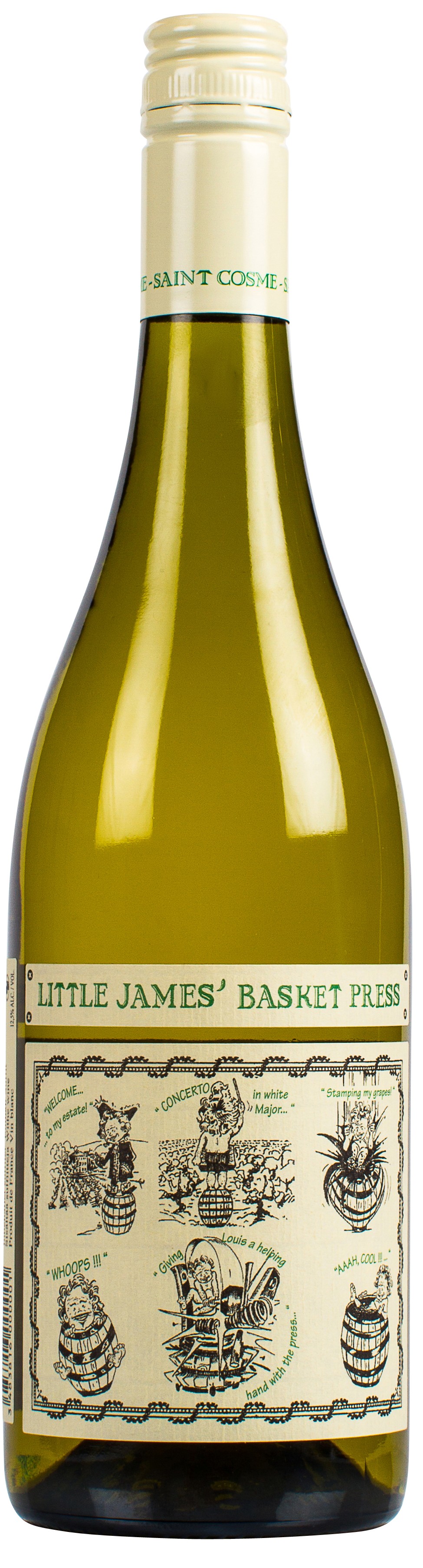 Little James Basket Press White