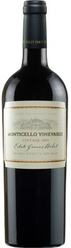 Monticello Vineyards Merlot 2010