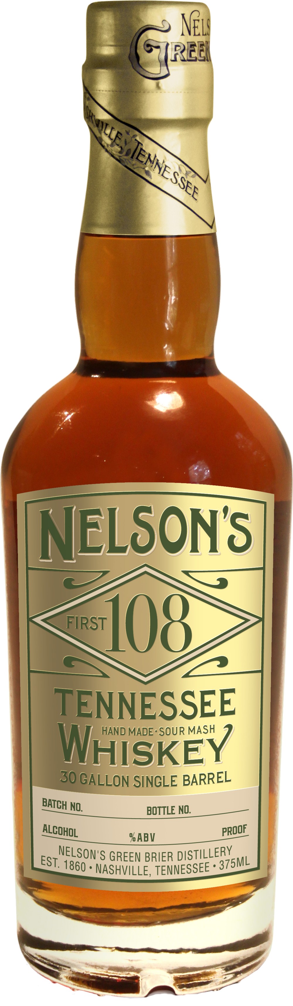 Nelson's First 108 Single Barrel Tennessee Whiskey