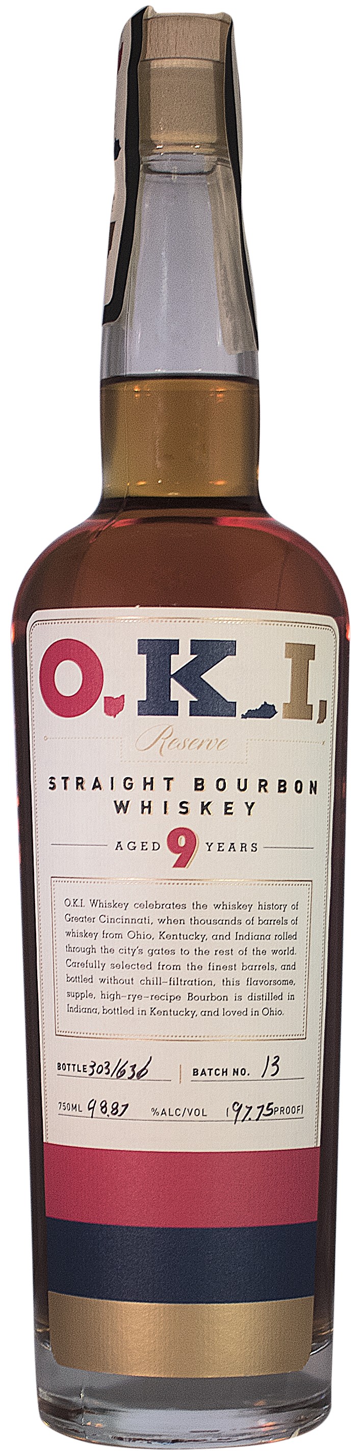 New Riff O.K.I. Reserve Straight Bourbon 9 Year